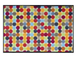 Felpudo 50x75 tejido estampado geométrico MIKADOTS multicolor