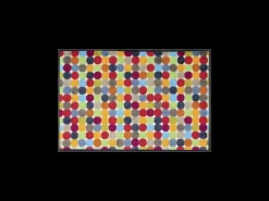 Felpudo 50x75 tejido estampado geométrico MIKADOTS multicolor