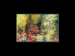 Felpudo 75x190 tejido estampado abstracto PRIMAVERA multicolor