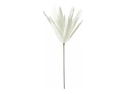Flor artificial en tallo blanco de 90x21x15 cm.