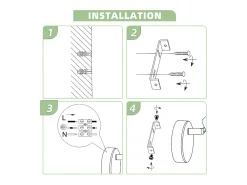 Foco de techo LED NETTLIFE, 1 bombilla moderna, 4 W, negro, blanco cálido, 3000 K, ajustable 350°
