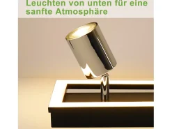 Foco de techo LED NETTLIFE de 4 focos, lámpara de techo: foco de techo GU10, lámpara de cocina orientable, foco plateado de 18 W