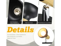 Foco de techo NETTLIFE de 3 llamas E14 orientable 350°, estilo vintage, para pasillo, salón