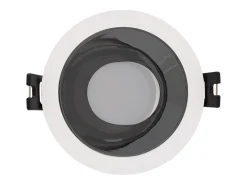 Foco Downlight Cónico GU10 6W Corte Ø 75 mm PC Galvanizado No Flicker 4000K Bronce Blanco Neutro