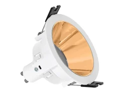 Foco Downlight Cónico GU10 6W Corte Ø 75 mm PC Galvanizado No Flicker 3000K Bronce Blanco Cálido