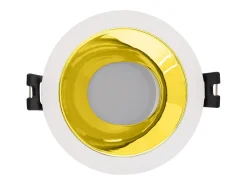 Foco Downlight Cónico GU10 6W Corte Ø 75 mm PC Galvanizado No Flicker 3000K Bronce Blanco Cálido