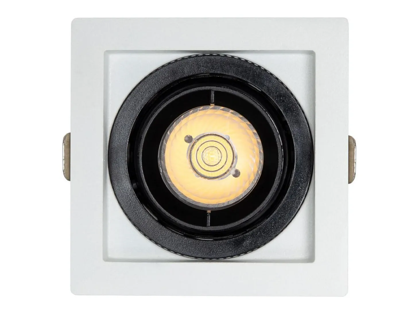 Foco Downlight LED 7W COB Direccionable 360º Cuadrado Corte 82x82 mm CRI90 Expert Color No Flicker No Flicker 6000K Blanco Frío