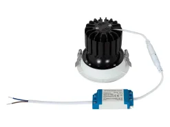 Foco Downlight LED 12W COB Direccionable 360º Circular Corte Ø 100 mm CRI90 Expert Color No Flicker No Flicker 3000K Blanco Cálido