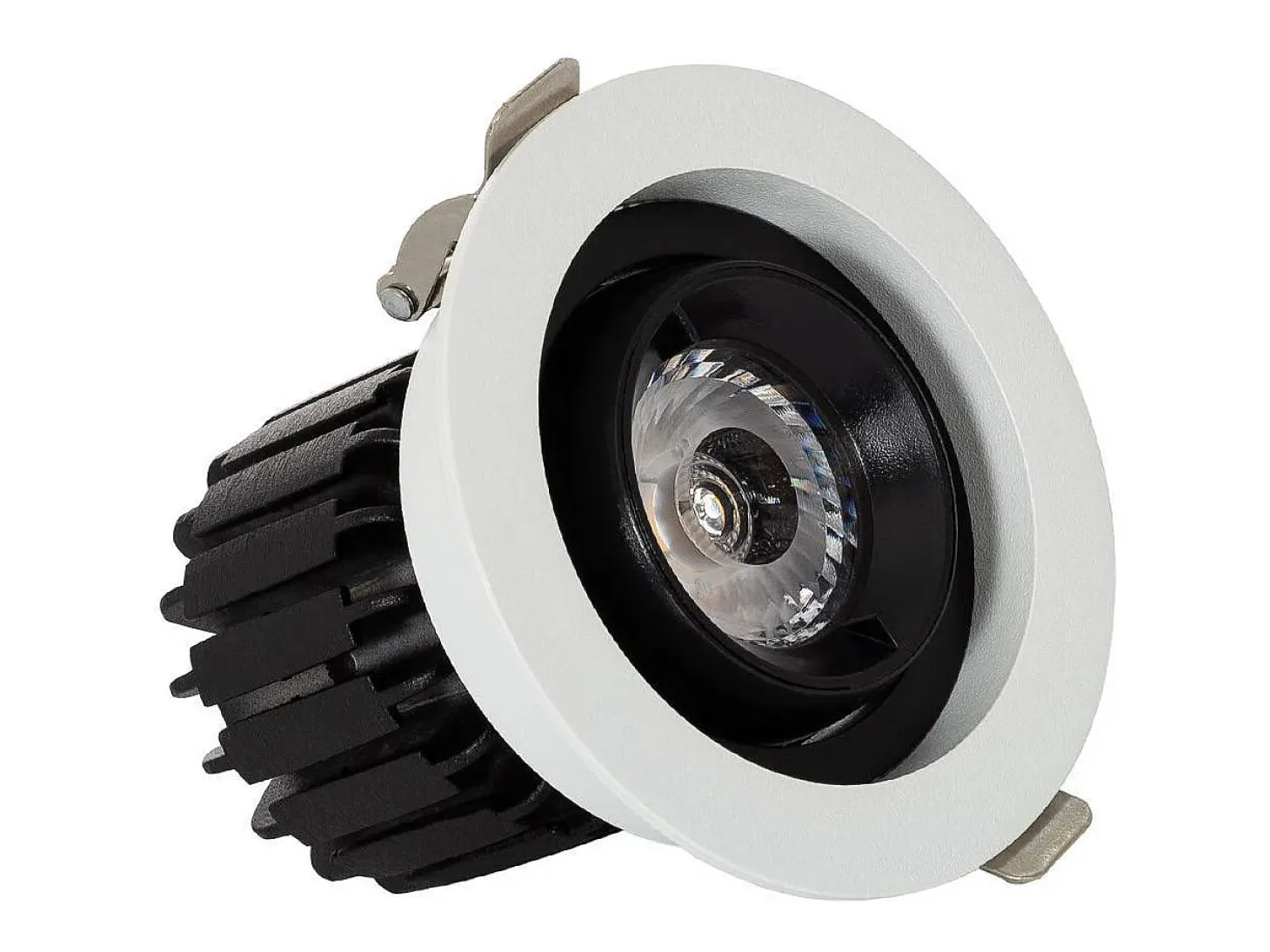Foco Downlight LED 7W COB Direccionable 360º Circular Corte Ø 80 mm CRI90 Expert Color No Flicker No Flicker 2700K Blanco Cálido