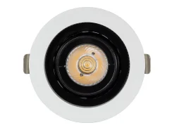 Foco Downlight LED 7W COB Direccionable 360º Circular Corte Ø 80 mm CRI90 Expert Color No Flicker No Flicker 2700K Blanco Cálido