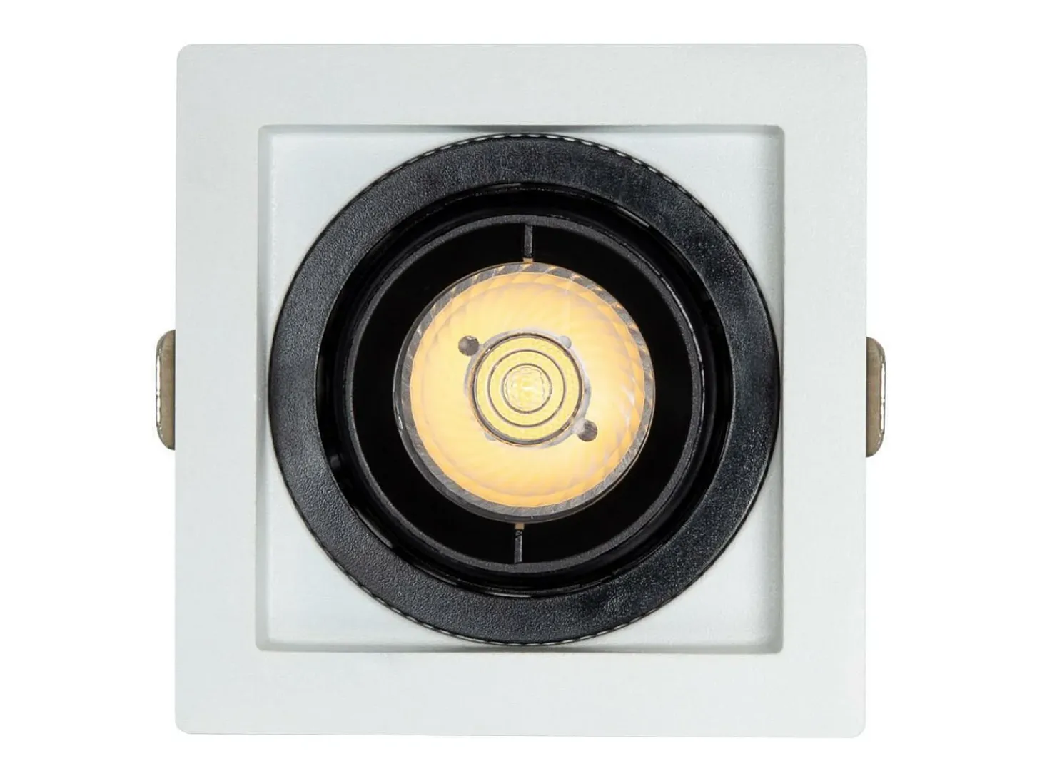 Foco Downlight LED 7W COB Direccionable 360º Cuadrado Corte 82x82 mm CRI90 Expert Color No Flicker No Flicker 3000K Blanco Cálido
