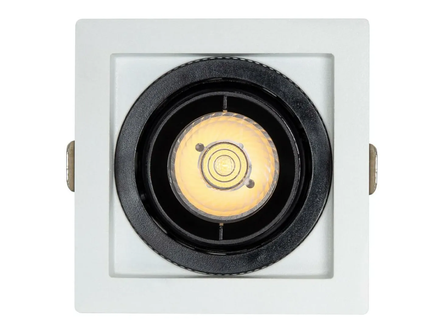 Foco Downlight LED 7W COB Direccionable 360º Cuadrado Corte 82x82 mm CRI90 Expert Color No Flicker No Flicker 3000K Blanco Cálido