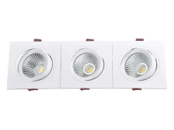 Foco Downlight LED 15W Rectangular Madison Corte 255x75 mm 3000K Blanco Cálido