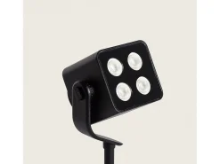 Foco Exterior LED 11W con Pincho Attex Negro