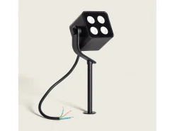 Foco Exterior LED 11W con Pincho Attex Negro