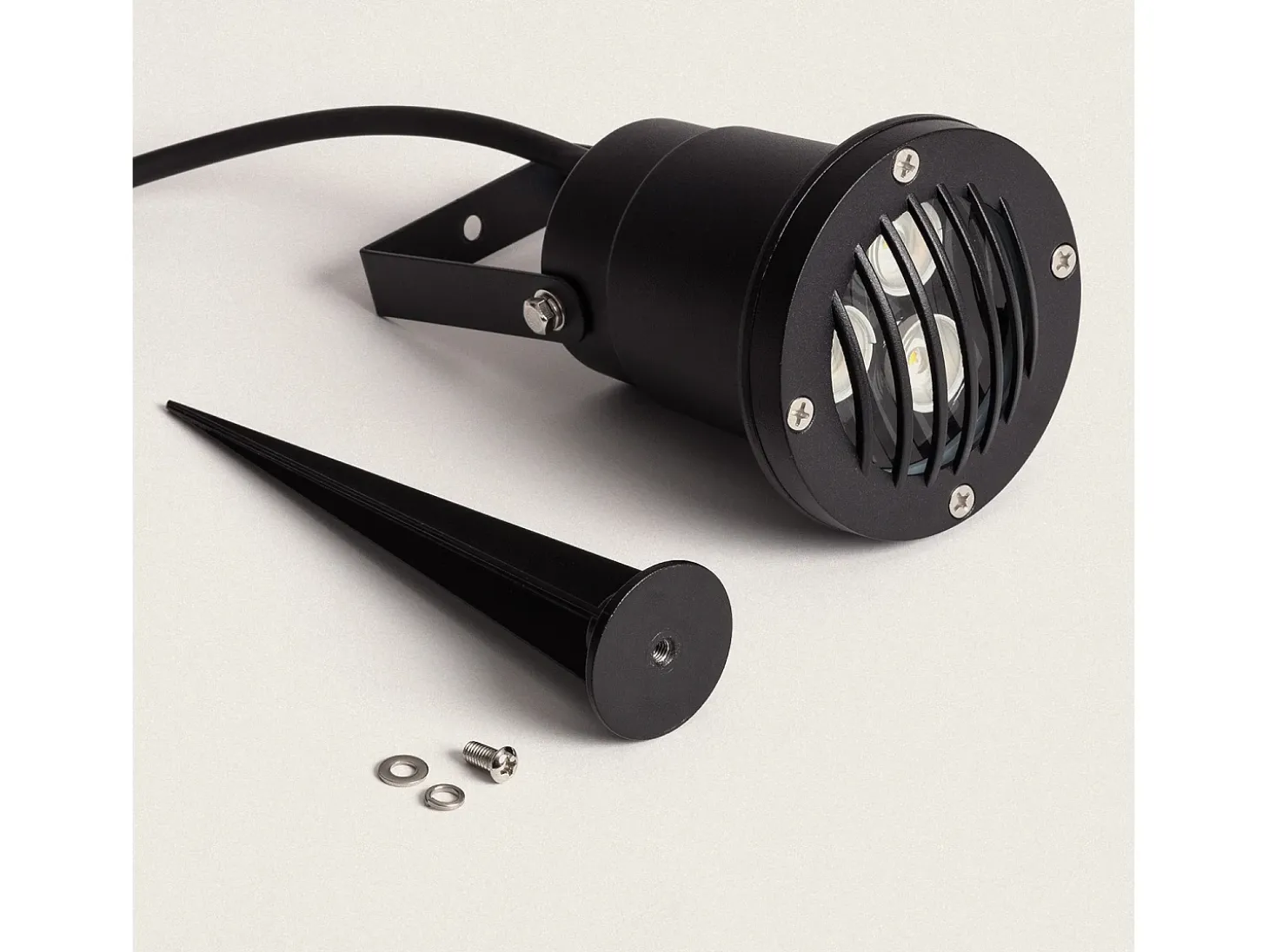 Foco Exterior LED 3W con Pincho Gotham 3000K Blanco Cálido