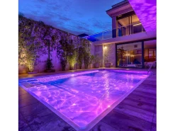 Foco Piscina Superficie LED RGB Sumergible 12V AC IP68 Acero Inoxidable 35W Sí RGB