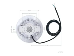 Foco Piscina Superficie LED RGB Sumergible 12V AC IP68 20W RGB