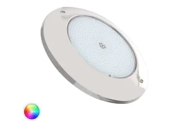 Foco Piscina Superficie LED RGB Sumergible 12V AC IP68 Acero Inoxidable 35W No RGB