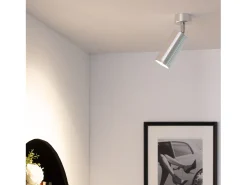 Foco Portalámparas Aluminio para Bombillas GU10 Cuarzo Dorado
