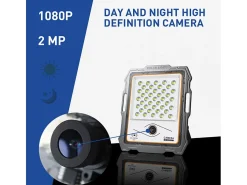 Foco solar Lighthouse LED 100W de 2000 lúmenes cámara wi-fi Conspicio M