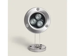 Foco Sumergible LED RGB 3W Superficie 12V DC Inox RGB