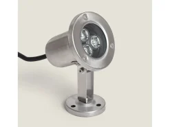 Foco Sumergible LED 3W Superficie 12V DC IP68 3000K Blanco Cálido