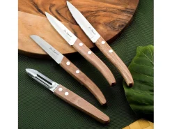 Forest - Juego de 4 cuchillo Essentiel Madera natural