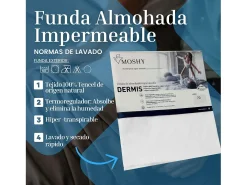 Funda Almohada Dermis Blanco Individual Antiácaros Transpirable 150 cm