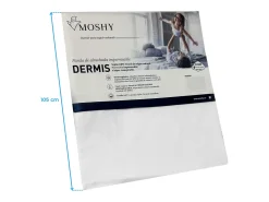 Funda Almohada Dermis Blanco Individual Antiácaros Transpirable PU 105 cm