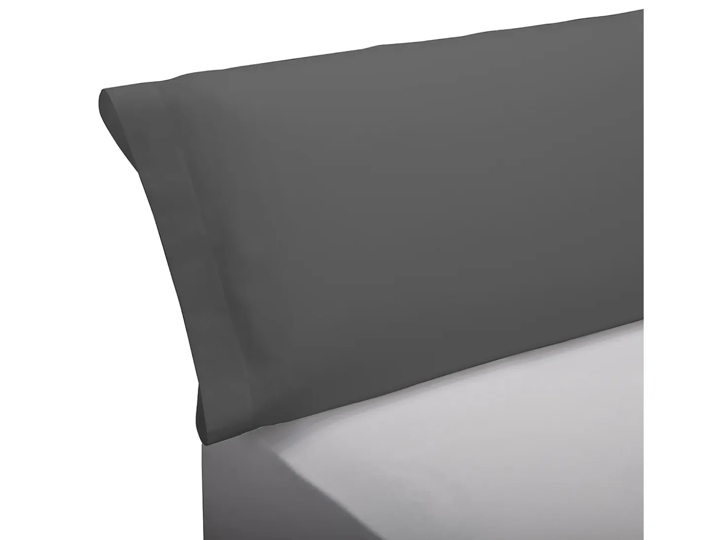 Funda almohada 90x45cm | PIKOLIN HOME | 100% Algodón | Gris