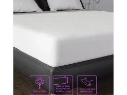 Funda de almohada de algodón protector 50x70 cm FRANELA