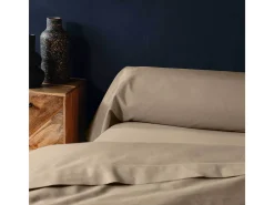 Funda de Almohada "Lina" 85x185cm Arena 100% Algodón Certificado Oeko-TEX