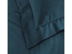 Funda de Almohada "Lina" 63x63cm Azul de Algodón 57 hilos/cm² Certificado Oeko-Tex