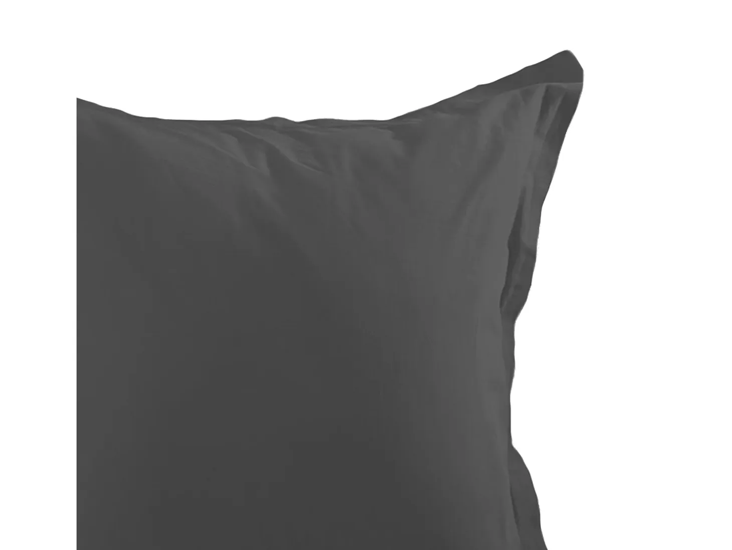 Funda de almohada lisa de algodón