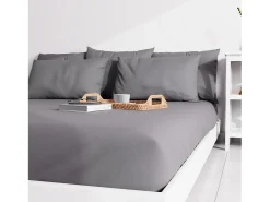 Funda de almohada lisa 63x63 cm ZZZ gris