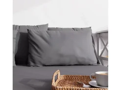 Funda de almohada lisa 63x63 cm ZZZ gris