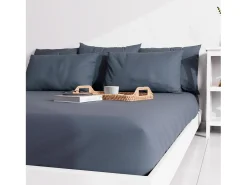 Funda de almohada lisa 50x70 cm ZZZ denim azul