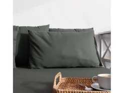 Funda de almohada lisa 63x63 cm ZZZ caqui