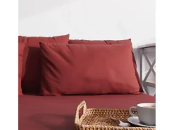 Funda de almohada lisa 50x70 cm ZZZ rojo