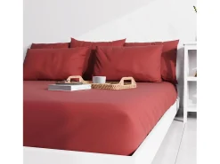 Funda de almohada lisa 50x70 cm ZZZ rojo