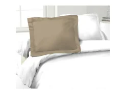 Funda de almohada Lovely Home 100 % algodón Beige 50 x 70 cm (2 Unidades)