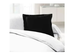 Funda de almohada Lovely Home Negro 63 x 63 cm