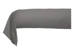 Funda de almohada satén de algodón 43*185 cm gris