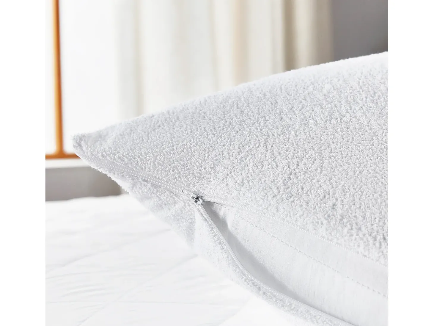 Funda de Almohada 90x40cm| PIKOLIN HOME| Rizo| Aloe Vera| Impermeable