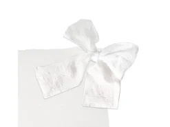 Funda de cojín algodón blanco 40x40cm