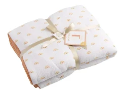 Funda de cuna de algodón blanco 90x140 cm