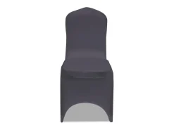 Funda de silla elástica 4 unidades gris antracita ES122034