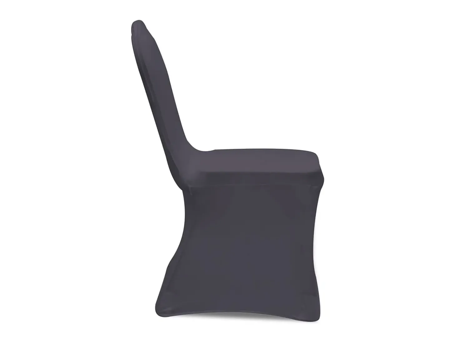 Funda de silla elástica 4 unidades gris antracita ES122034