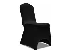 Funda de silla elástica 24 unidades negro ES863248